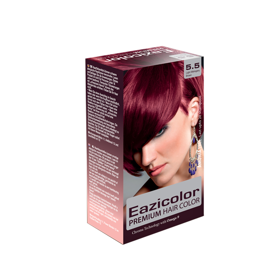 Picture of EaziColor Women Kit 5.5 Light Mahogany Brown 60ML