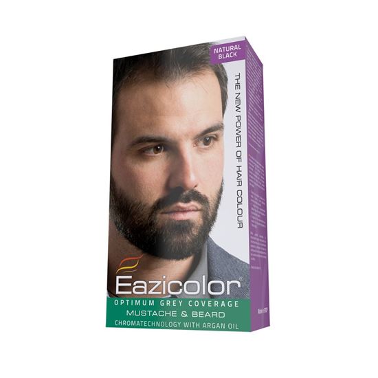 Picture of Eazicolor For Men Mustache & Beard Black (1.0)