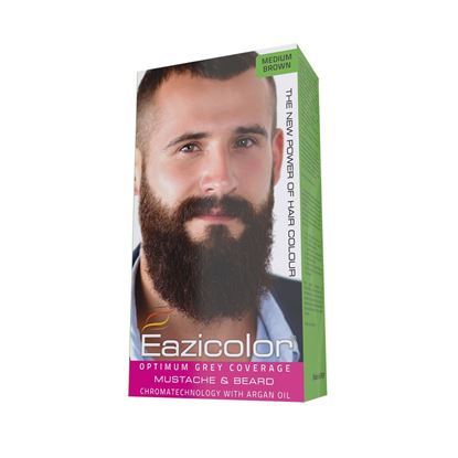 Picture of Eazicolor For Men Mustache & Beard Medium Brown (4.0)